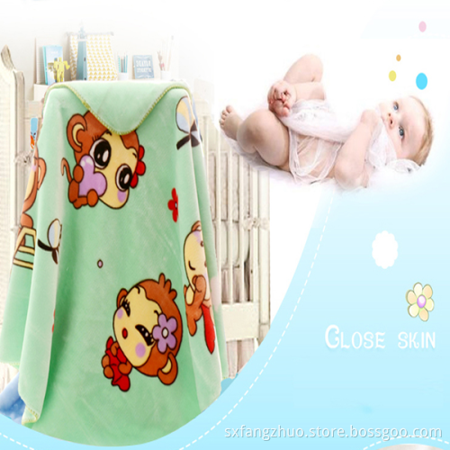 custom design breathable fleece soft blanket for kids